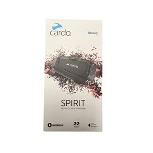 Cardo Spirit Bluetooth Motorcycle Helmet Headset 400m Waterproof 32mm Speakers